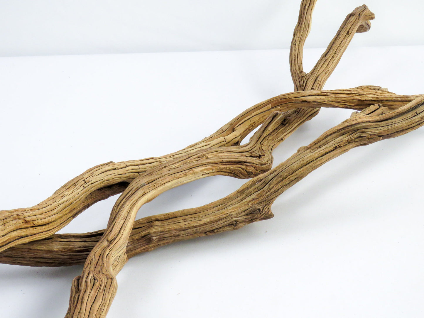 Aquarium Driftwood, (3 pc set), Fish Tank Wood, Reptile Habitat, Terrarium Hardscape, Smooth Vivarium Decor, Arizona Manzanita Branches,