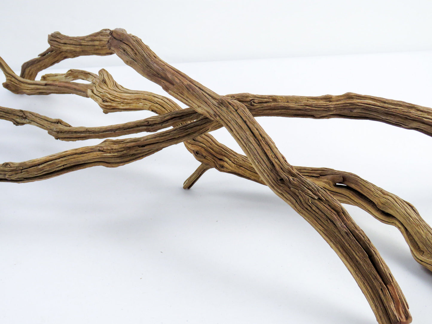 Aquarium Driftwood, (3 pc set), Fish Tank Wood, Reptile Habitat, Terrarium Hardscape, Smooth Vivarium Decor, Arizona Manzanita Branches,
