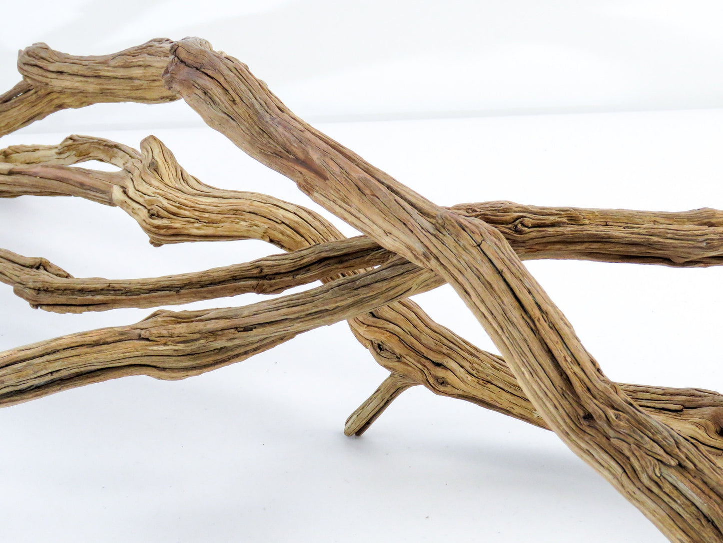 Aquarium Driftwood, (3 pc set), Fish Tank Wood, Reptile Habitat, Terrarium Hardscape, Smooth Vivarium Decor, Arizona Manzanita Branches,