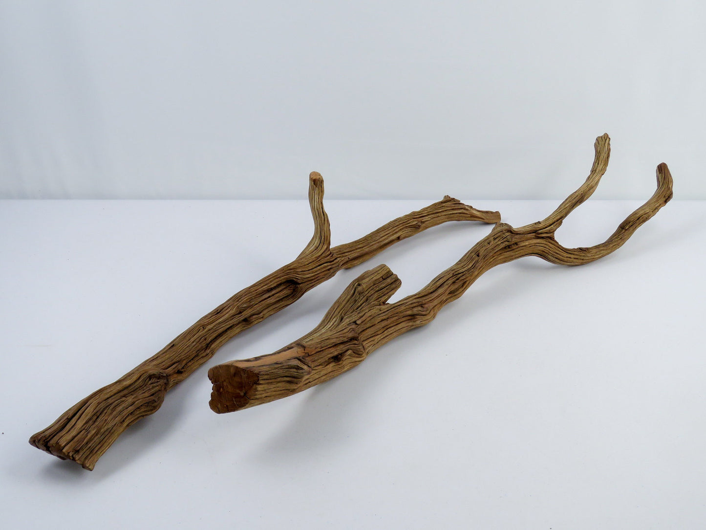 Bearded Dragon Driftwood, (2 pc set), Large Aquarium Driftwood, Reptile Habitat, Vivarium Decor, High Quality Arizona Manzanita Branches,
