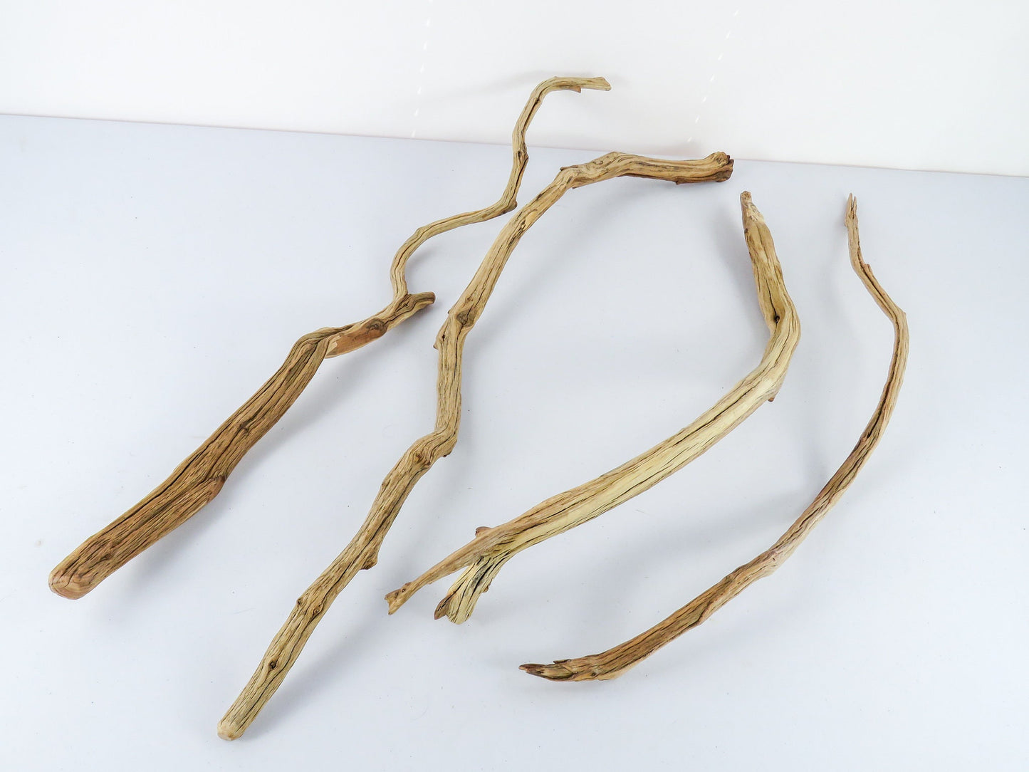 Manzanita Driftwood Sticks, (4 pc set), Reptile Terrarium, Driftwood Decor, Vivarium, Aquarium Wood, High-Quality Arizona Manzanita Branches
