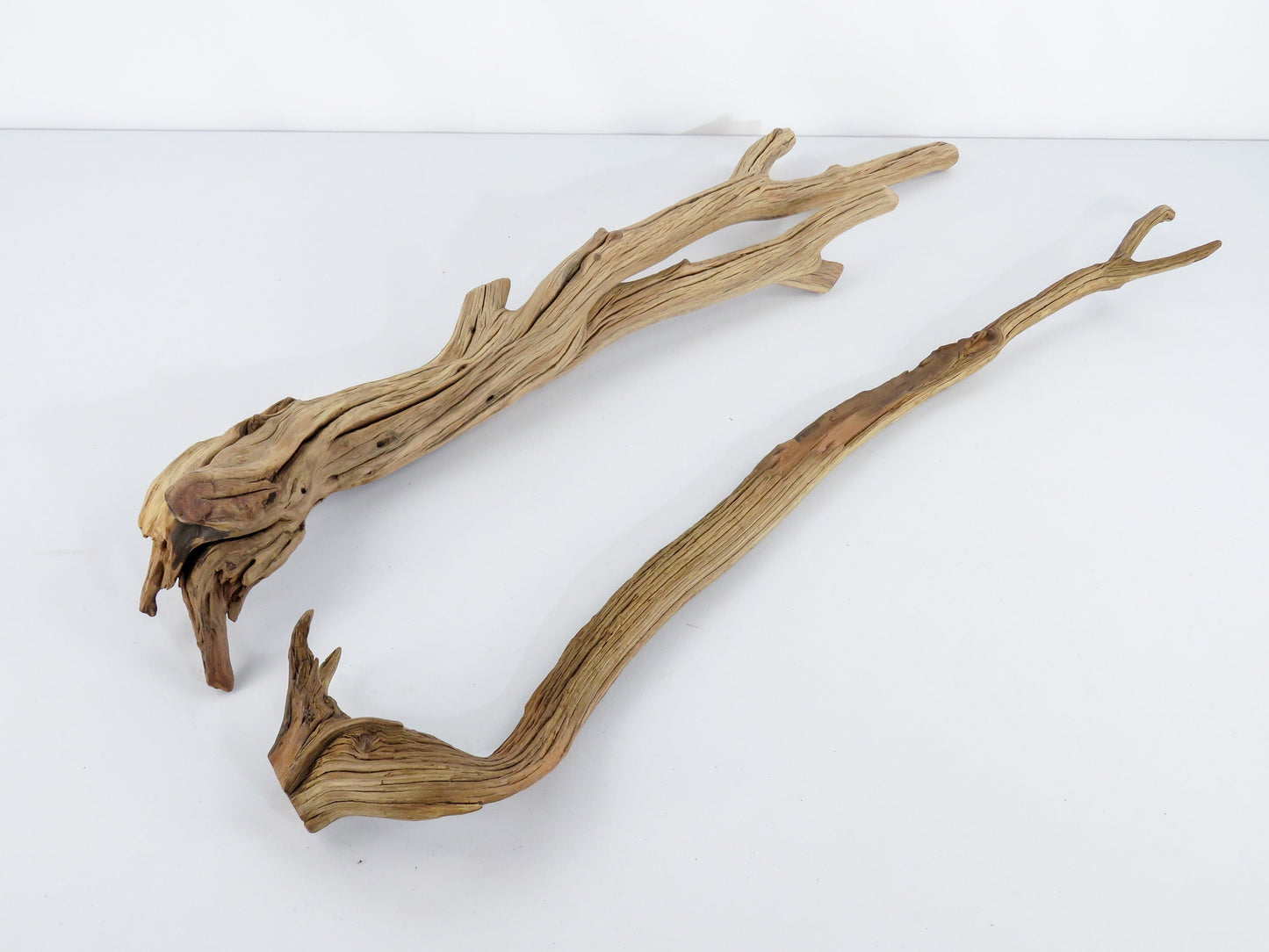 Smooth Manzanita Aquarium Driftwood, (2pc set), Reptile Terrarium, Driftwood Decor, Vivarium Wood, High-Quality Arizona Manzanita Branches